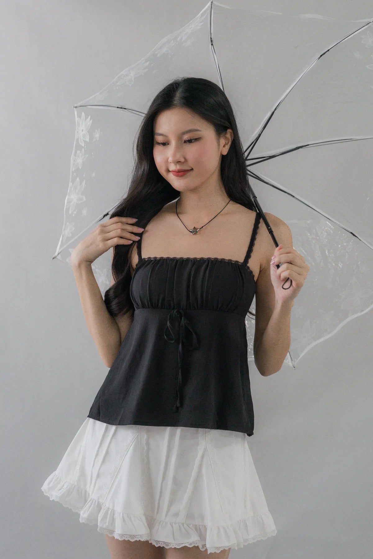 Kiara Longline Padded Babydoll Top