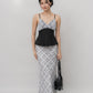 Ines Lace Padded Pintuck Top