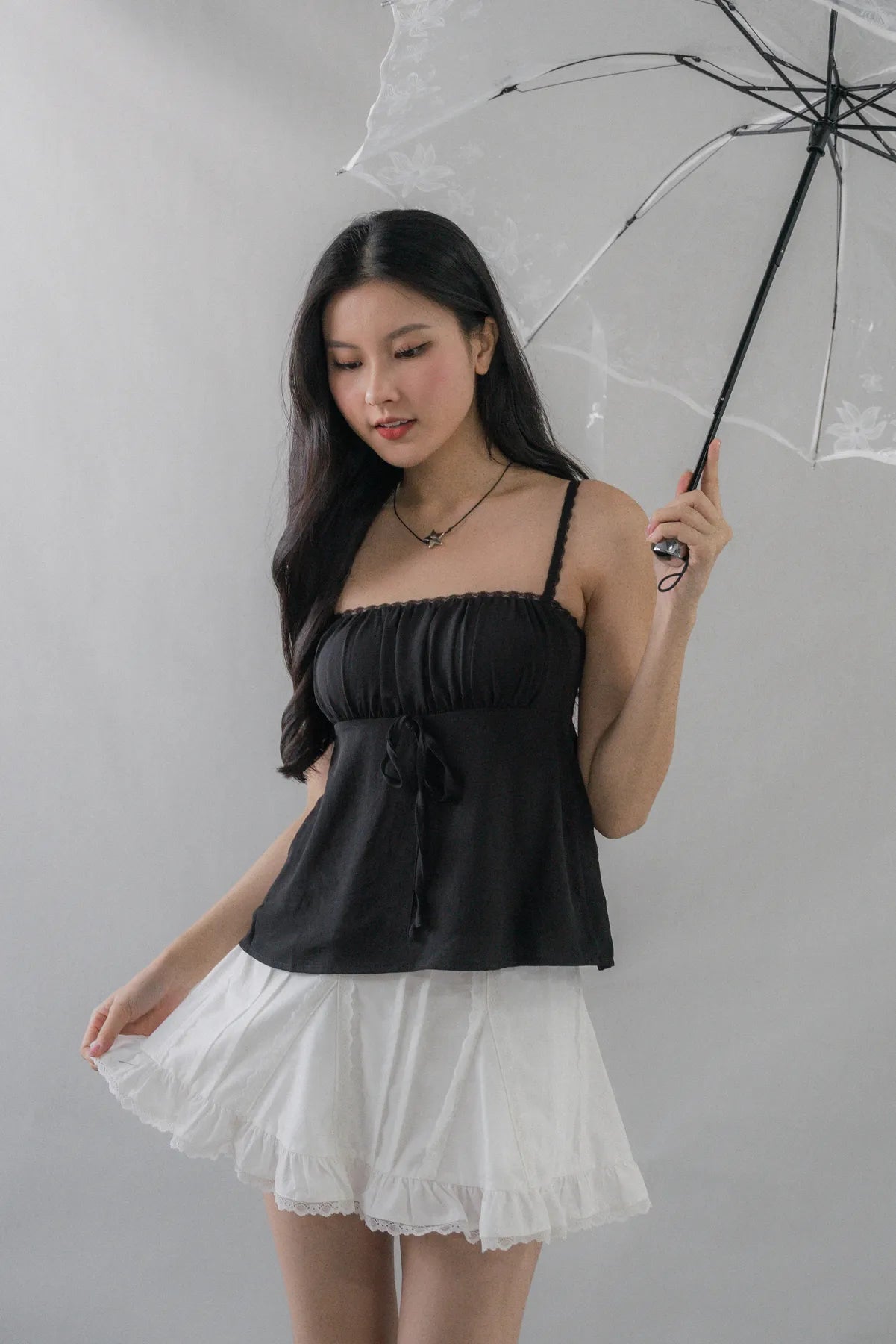 Kiara Longline Padded Babydoll Top