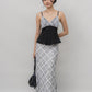 Ines Lace Padded Pintuck Top