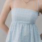 Jolyn Eyelet Babydoll Padded Top