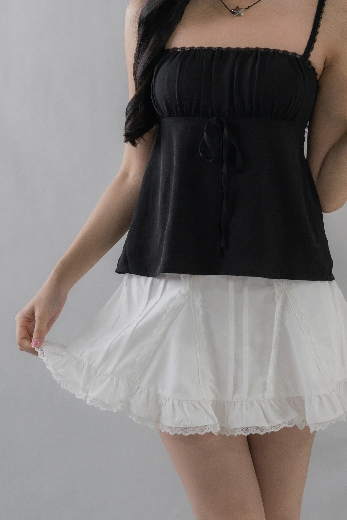 Kiara Longline Padded Babydoll Top