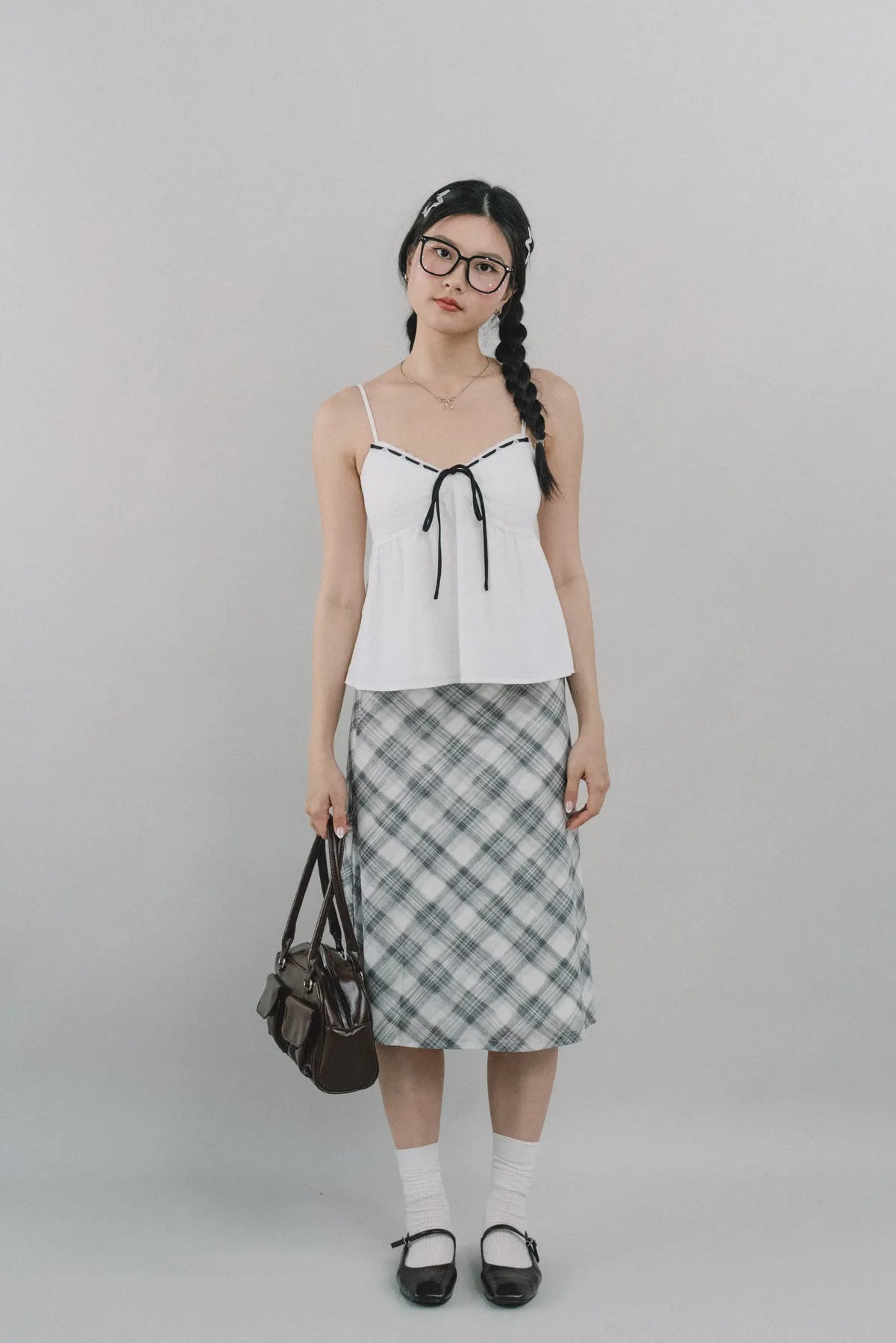 Polly Contrast Trim Padded Sleeveless Top