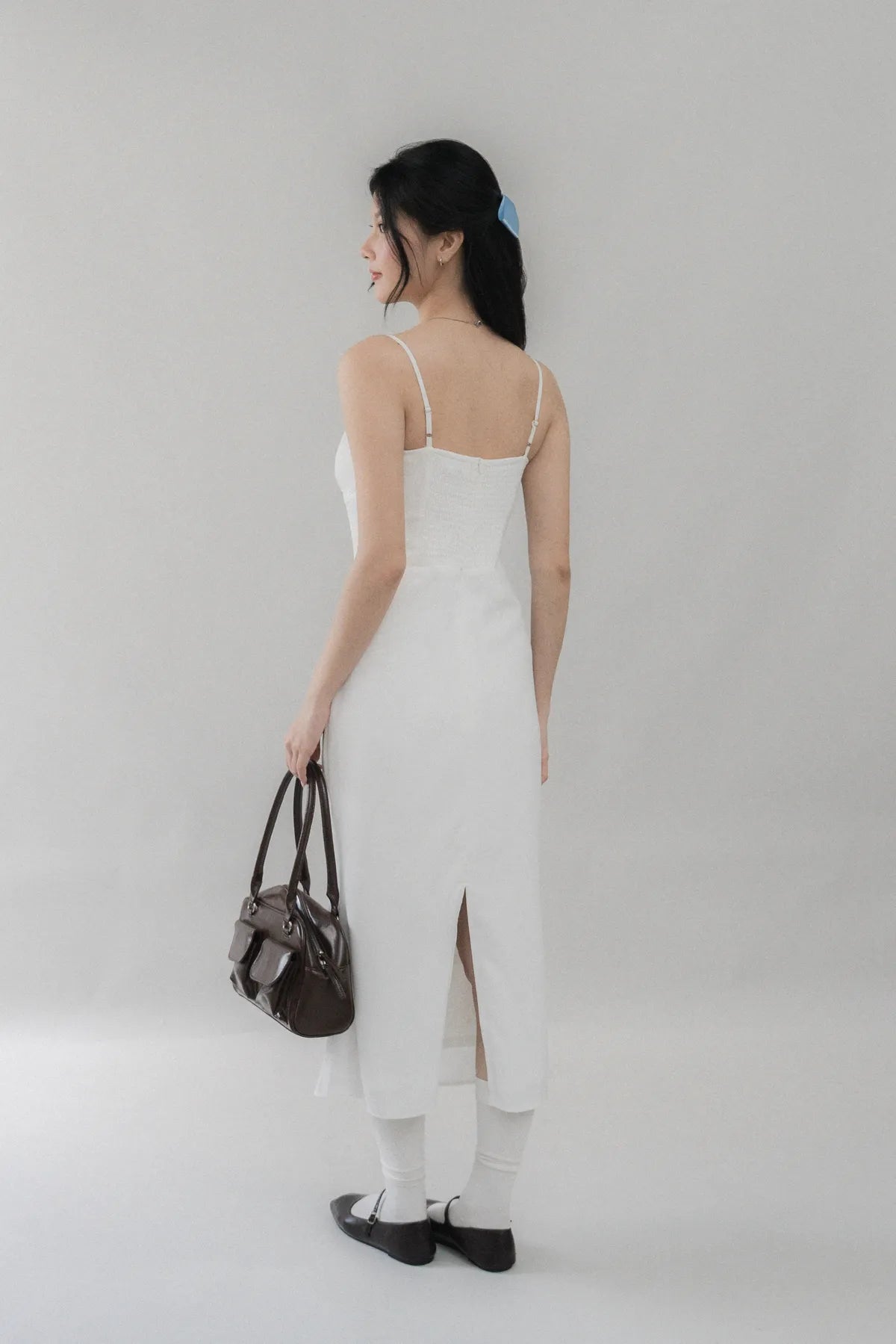 Christine Strappy Padded Lace Ribbon Dress