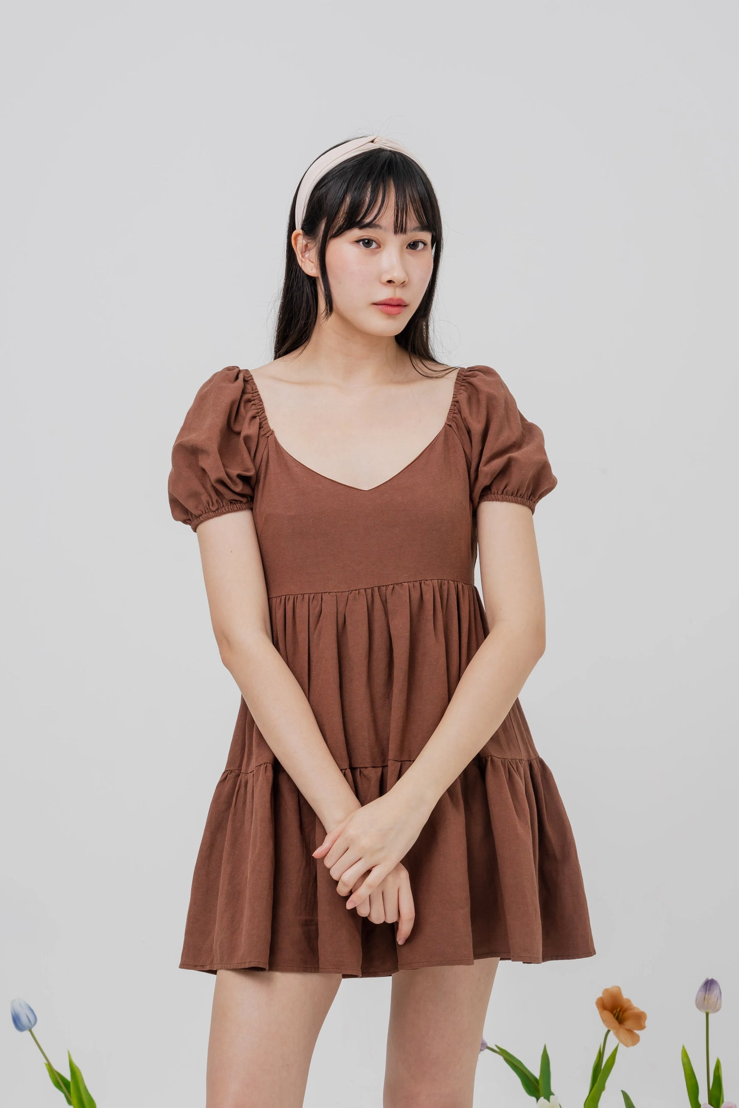 Daisy Two-Way Sleeved Mini Dress