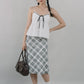 Polly Contrast Trim Padded Sleeveless Top