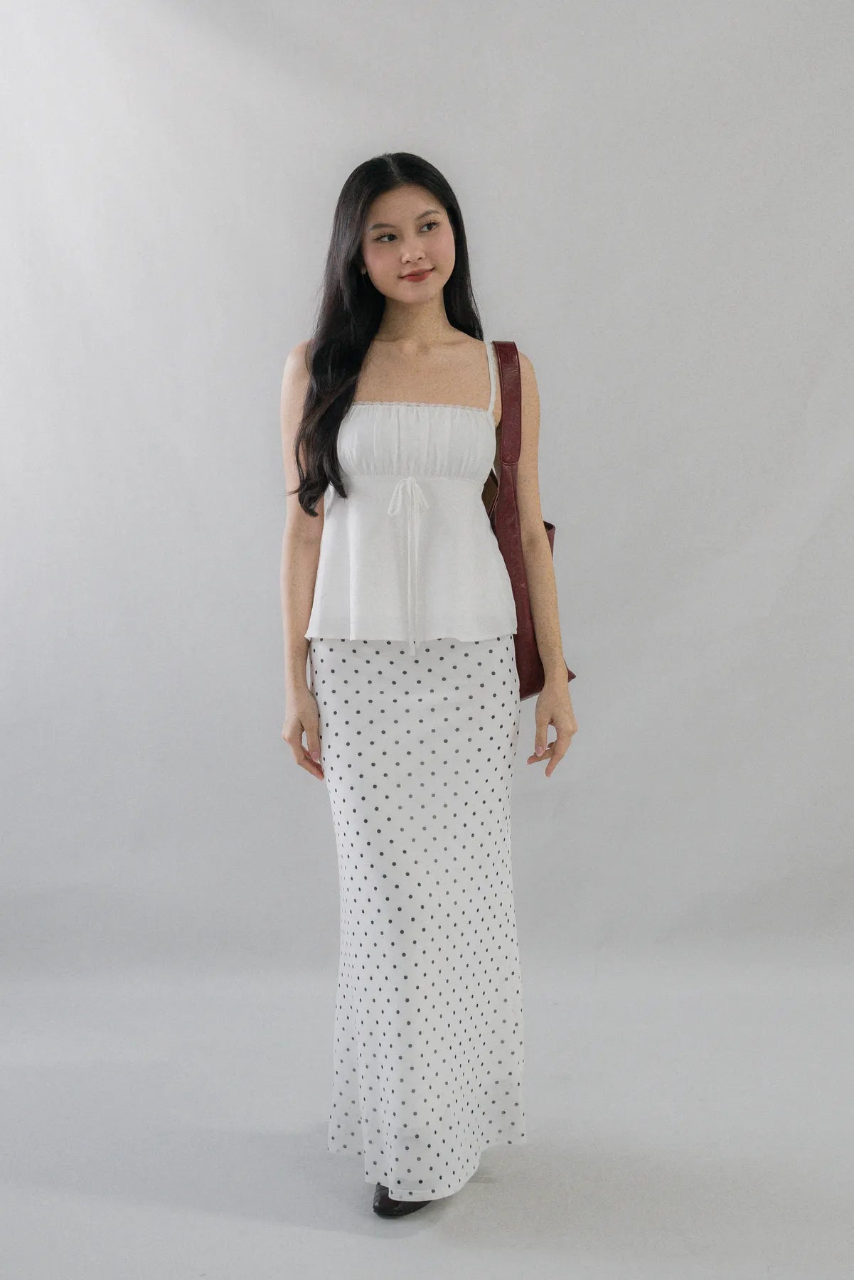 Bradley Fishtail Maxi Soft Mesh Skirt