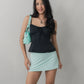 Christine Lace Ribbon Padded Tank Top