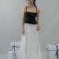 Kiara Lace Trim Ribbon Padded Babydoll Top