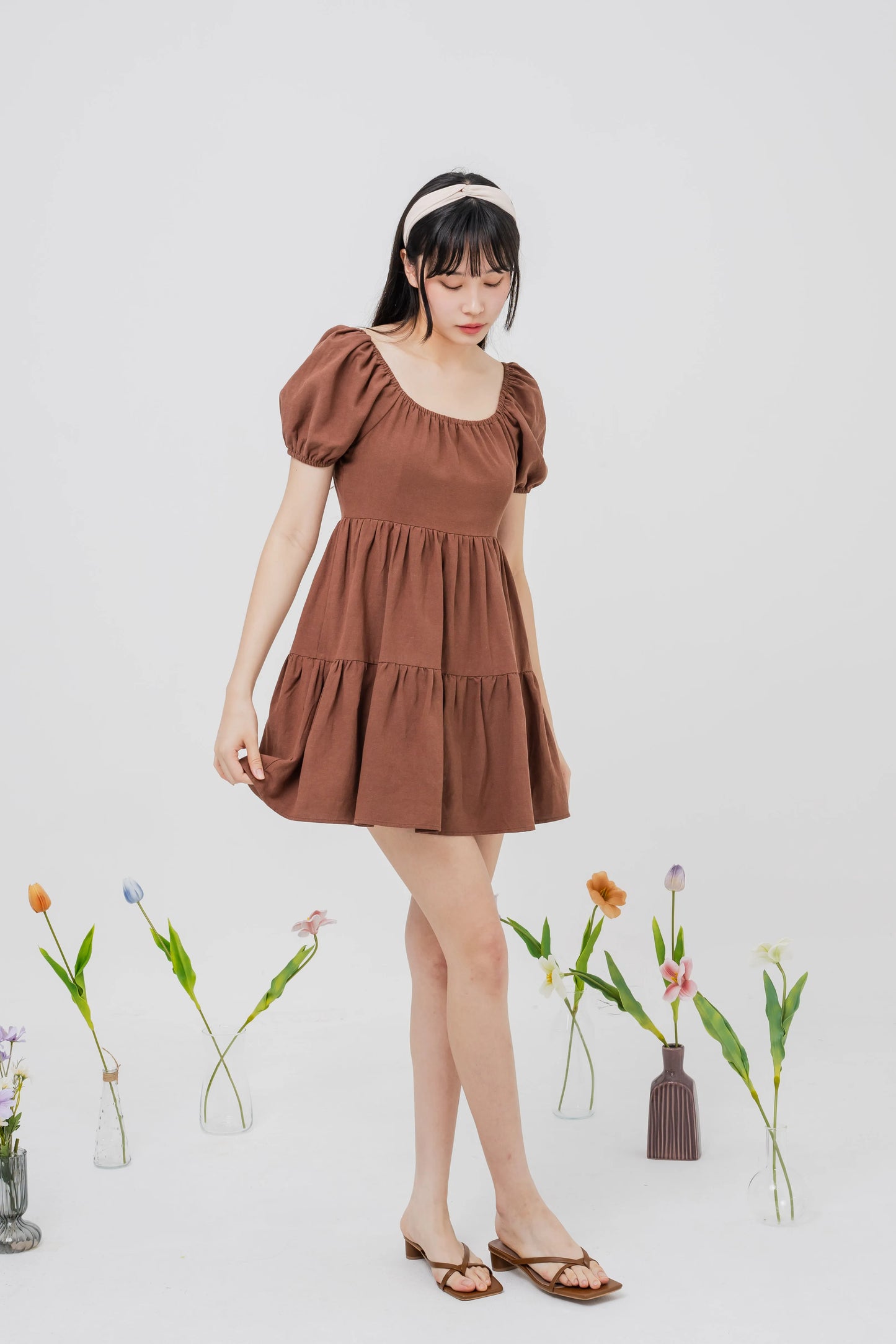 Daisy Two-Way Sleeved Mini Dress