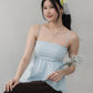 Jolyn Eyelet Babydoll Padded Top