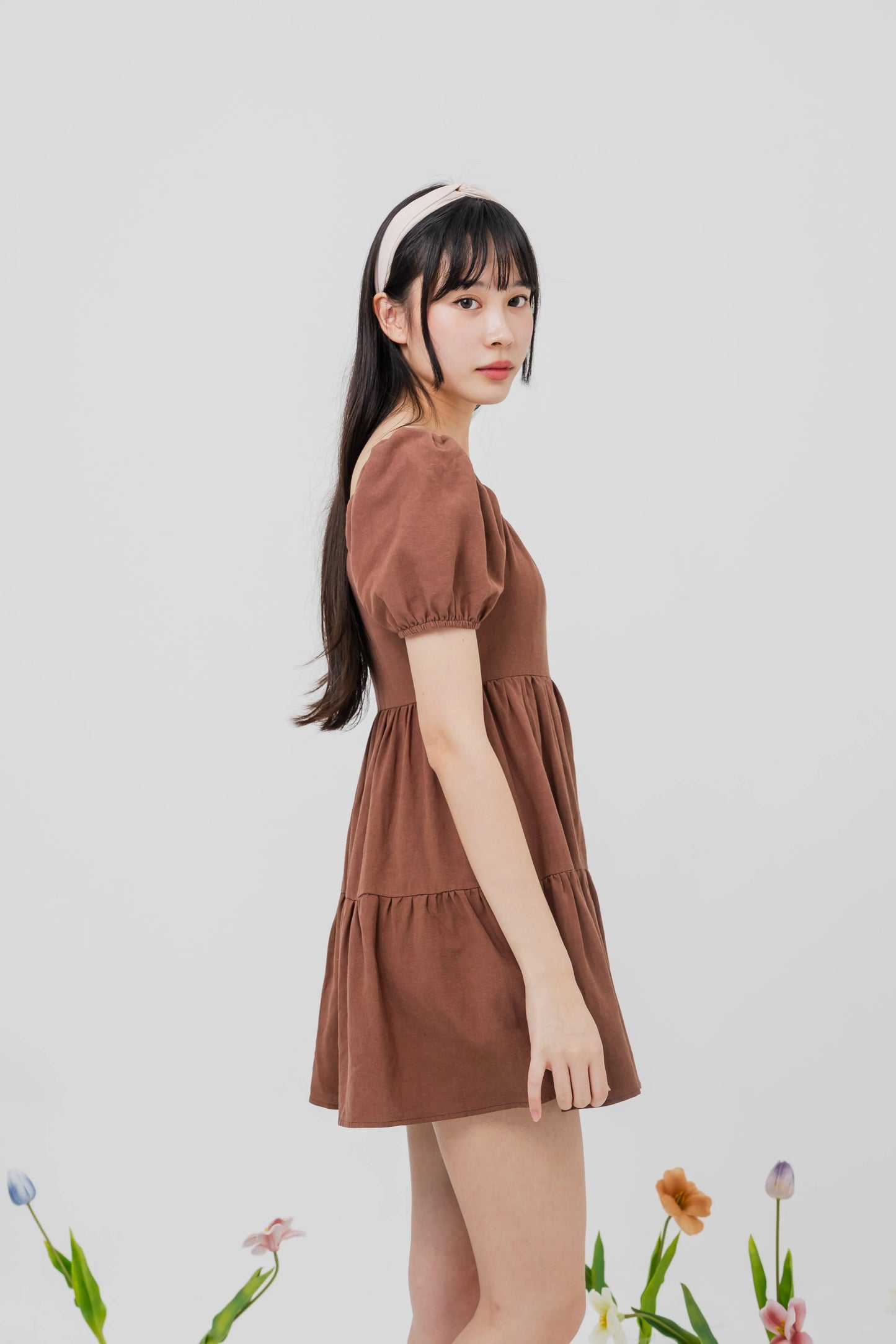 Daisy Two-Way Sleeved Mini Dress