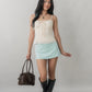 Christine Lace Ribbon Padded Tank Top