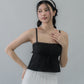 Kiara Lace Trim Ribbon Padded Babydoll Top