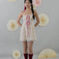 [COL FUKU] Ariana Padded Mini Ribbon Dress
