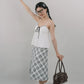 Polly Contrast Trim Padded Sleeveless Top