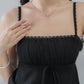 Kiara Lace Trim Ribbon Padded Babydoll Top