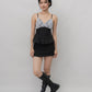 Ines Lace Padded Pintuck Top