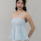 Jolyn Eyelet Babydoll Padded Top