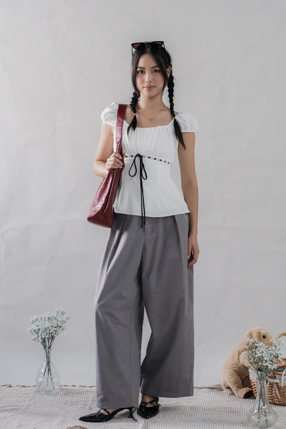 Tessa Padded Cap Sleeves Top