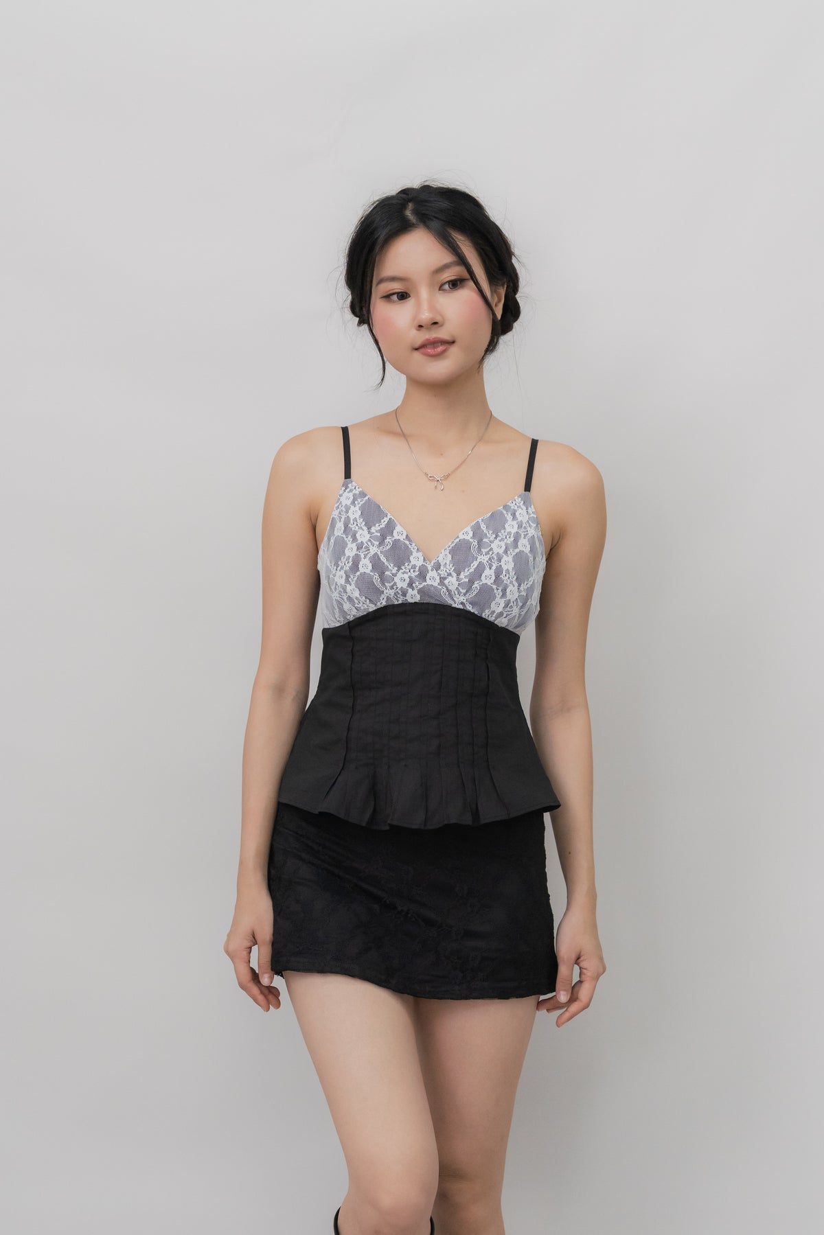 *PRELAUNCH* [CLOUD MESH] Dewy Mini Skort Lace Version