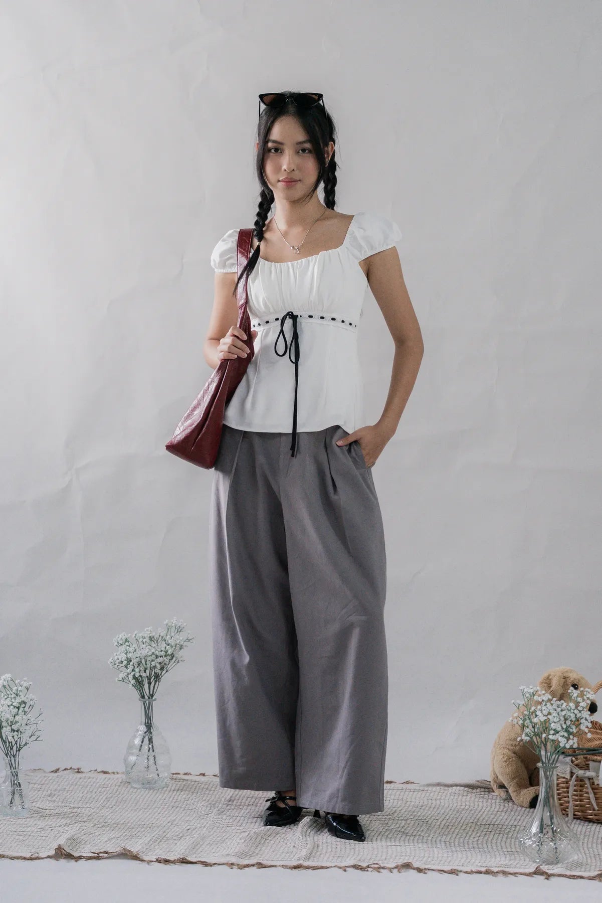 Tessa Padded Cap Sleeves Top