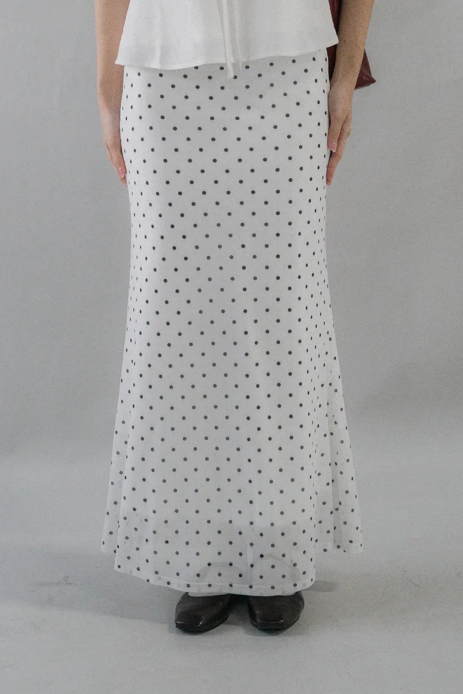 Bradley Fishtail Maxi Soft Mesh Skirt