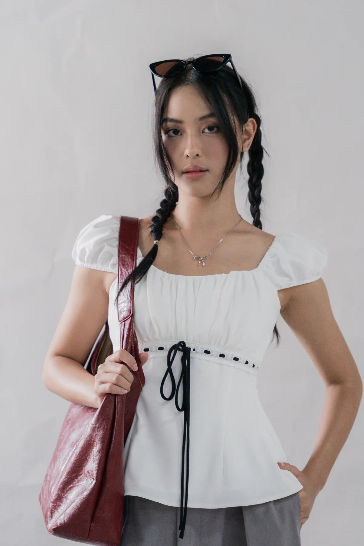 Tessa Padded Cap Sleeves Top