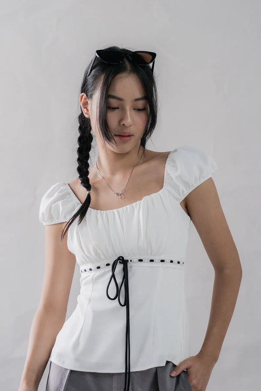 Tessa Padded Cap Sleeves Top