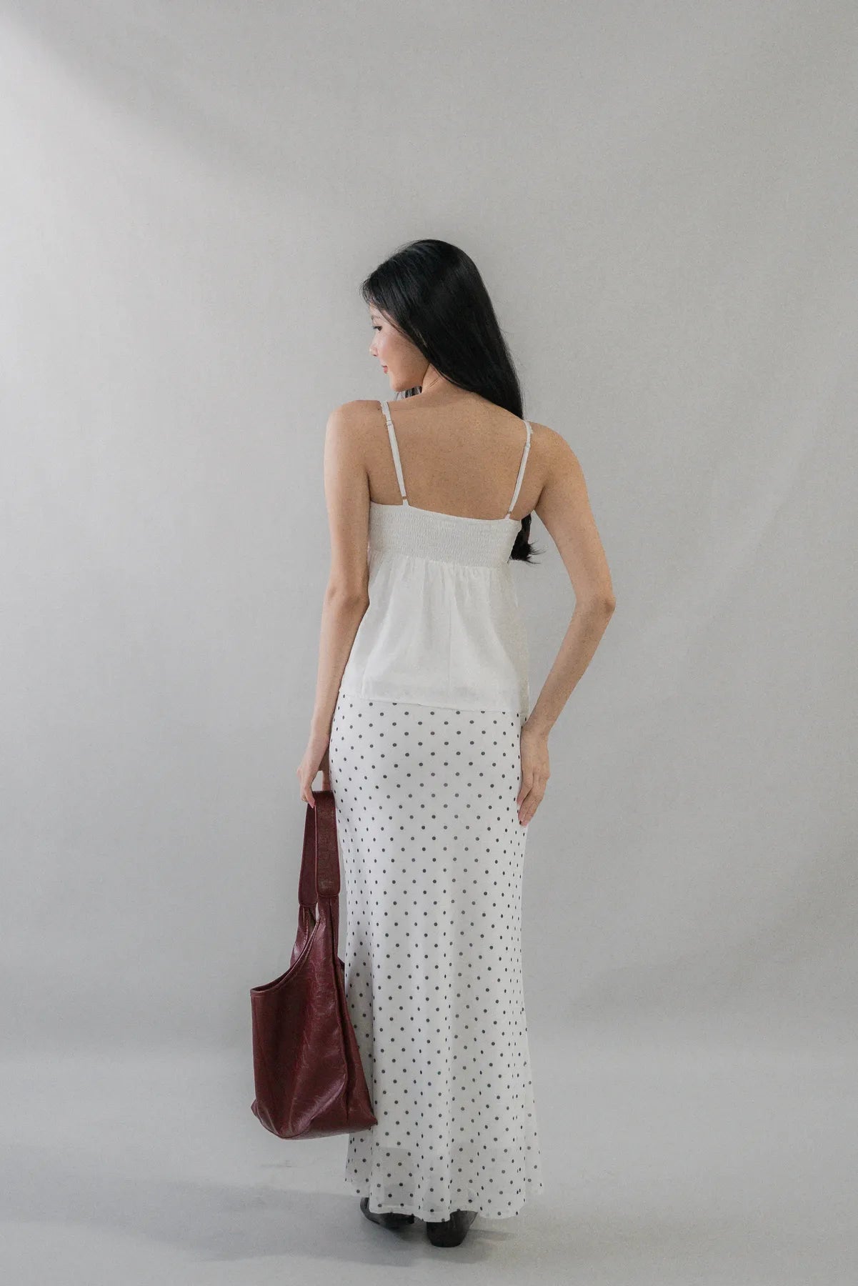 Bradley Fishtail Maxi Soft Mesh Skirt