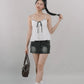 Polly Contrast Trim Padded Sleeveless Top
