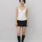 Ines Lace Padded Pintuck Top