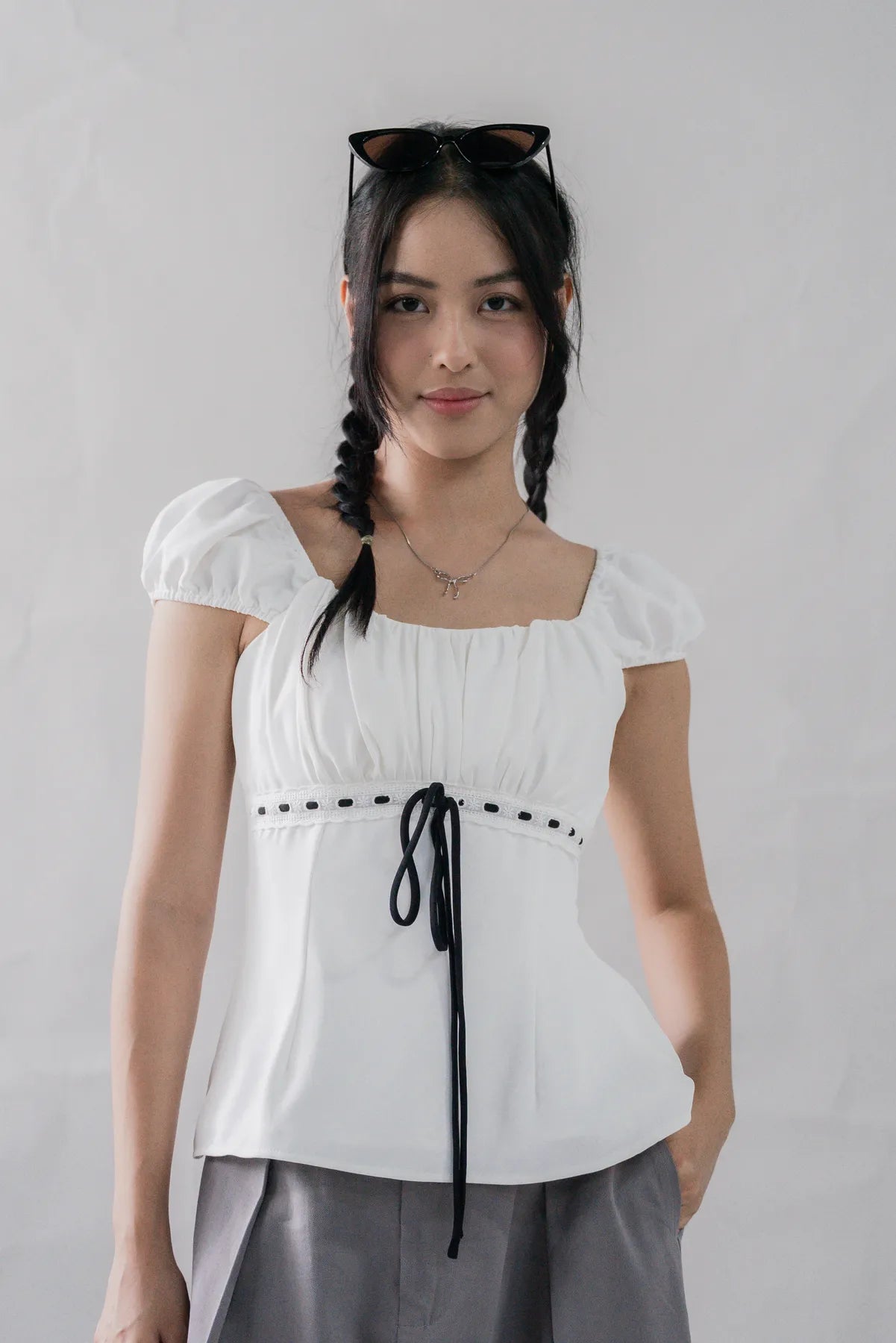 Tessa Padded Cap Sleeves Top