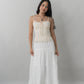 Christine Lace Ribbon Padded Tank Top