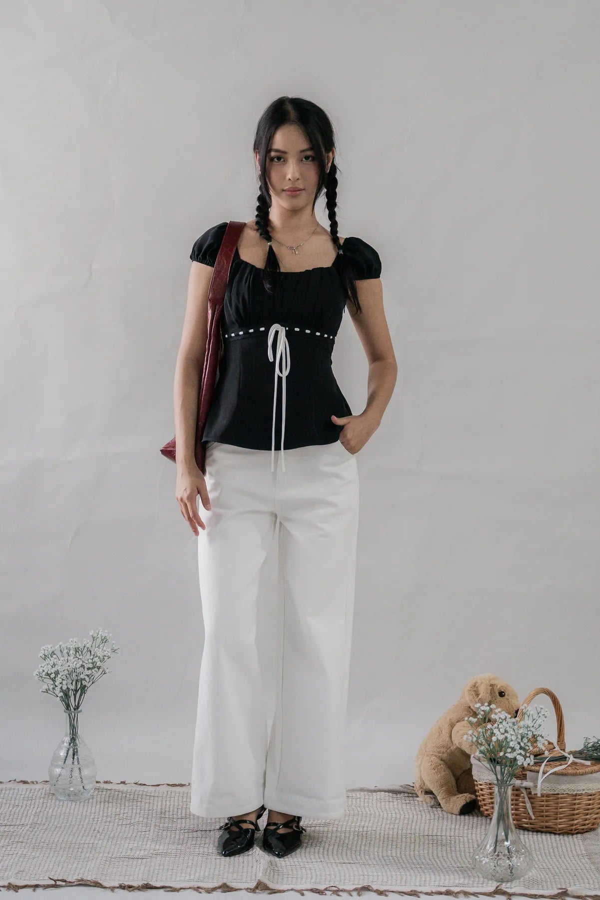 Tessa Padded Cap Sleeves Top