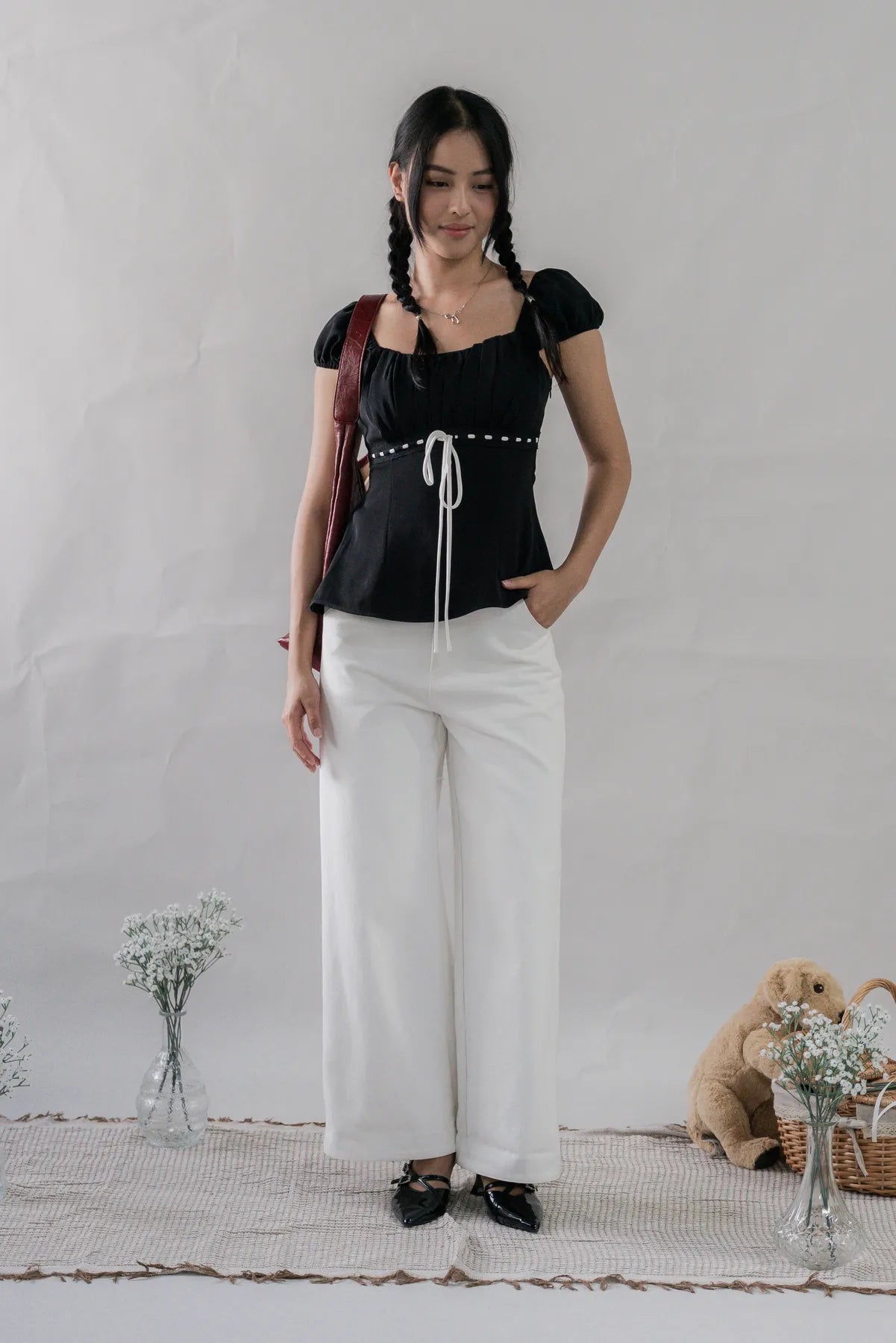 Tessa Padded Cap Sleeves Top