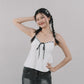 Polly Contrast Trim Padded Sleeveless Top