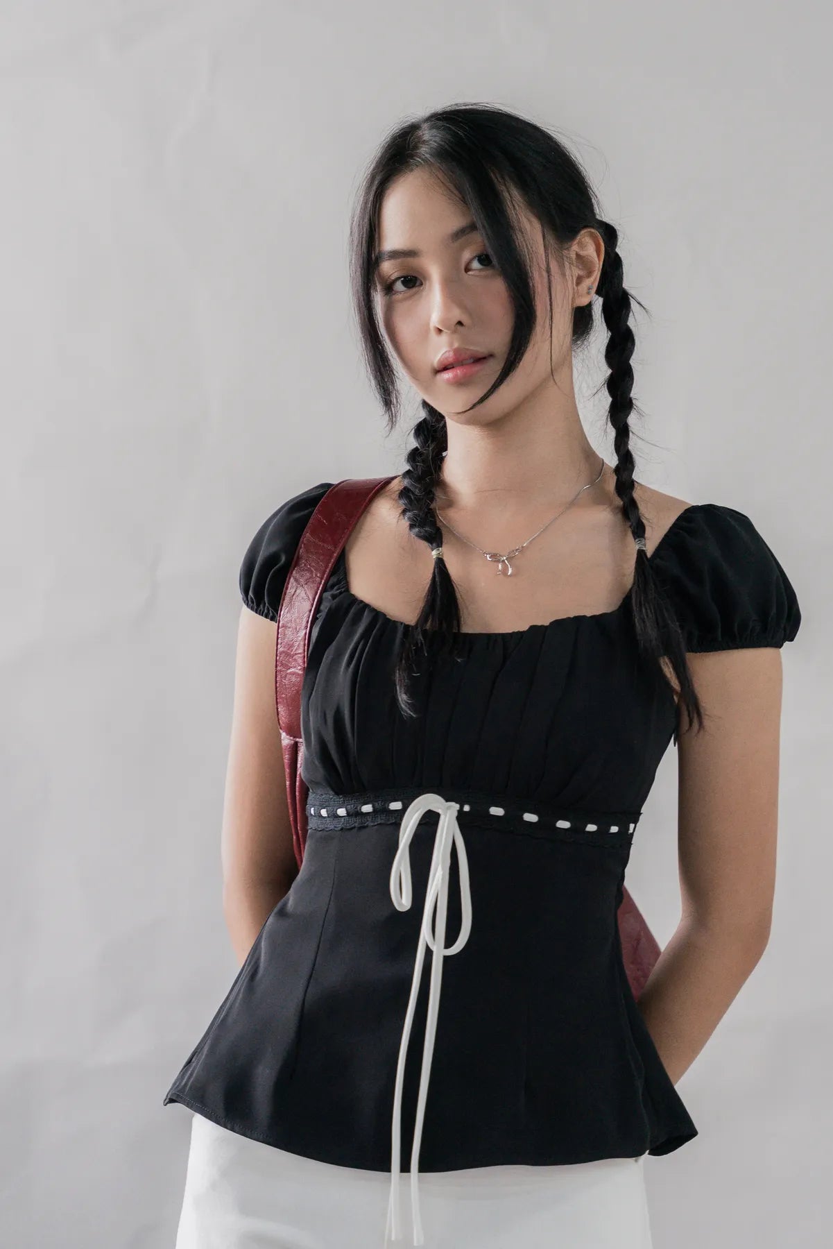 Tessa Padded Cap Sleeves Top