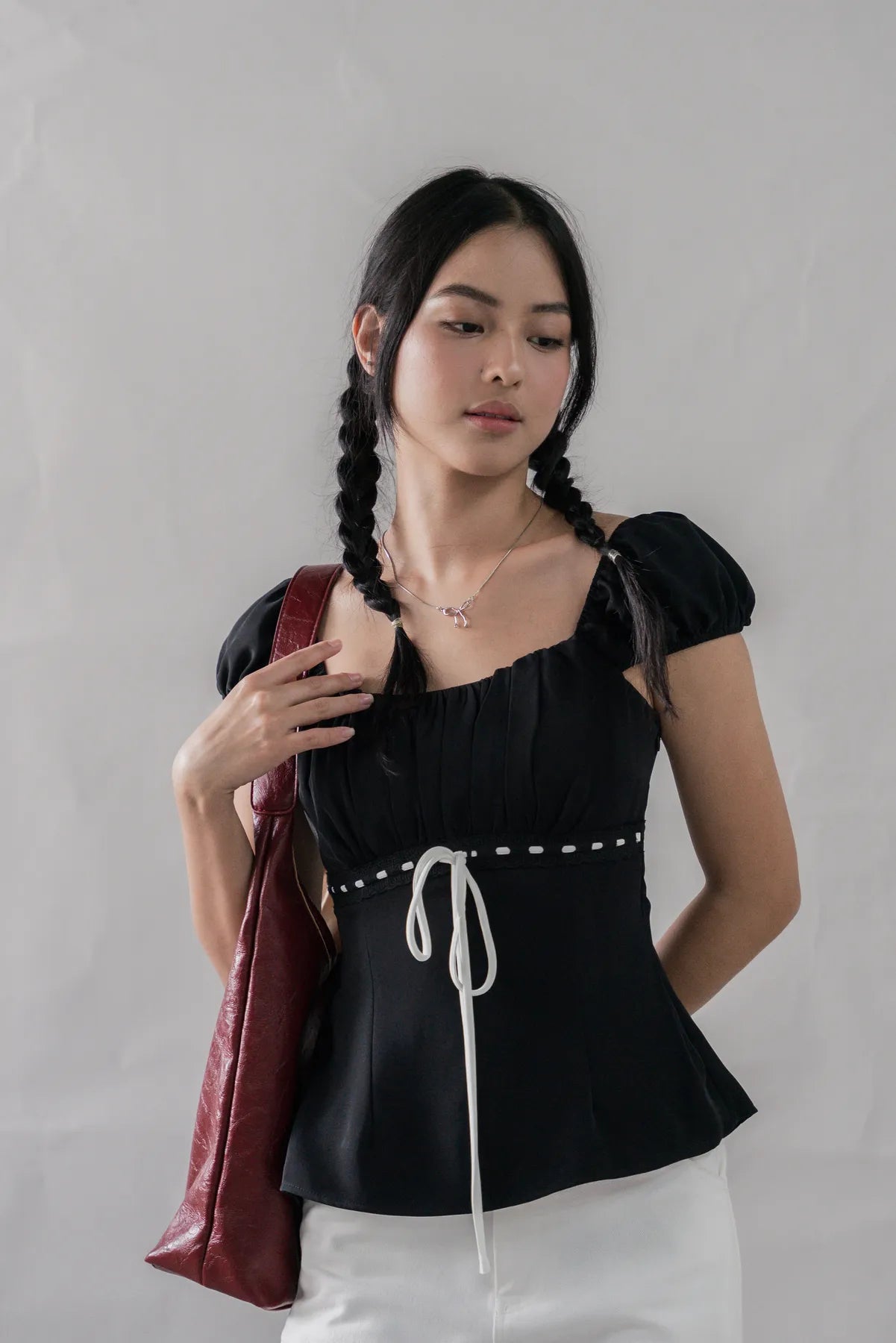 Tessa Padded Cap Sleeves Top