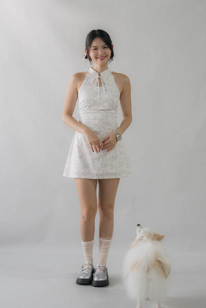 Amara Padded Cheongsam Mini Dress