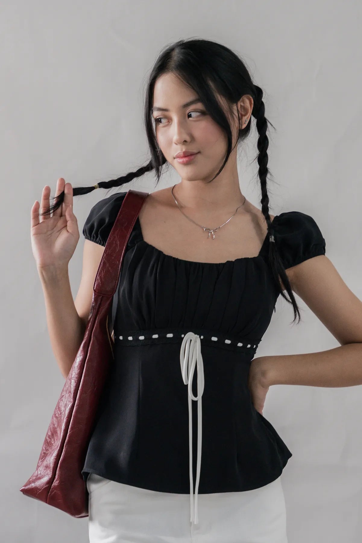 Tessa Padded Cap Sleeves Top