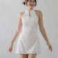 Amara Padded Cheongsam Mini Dress