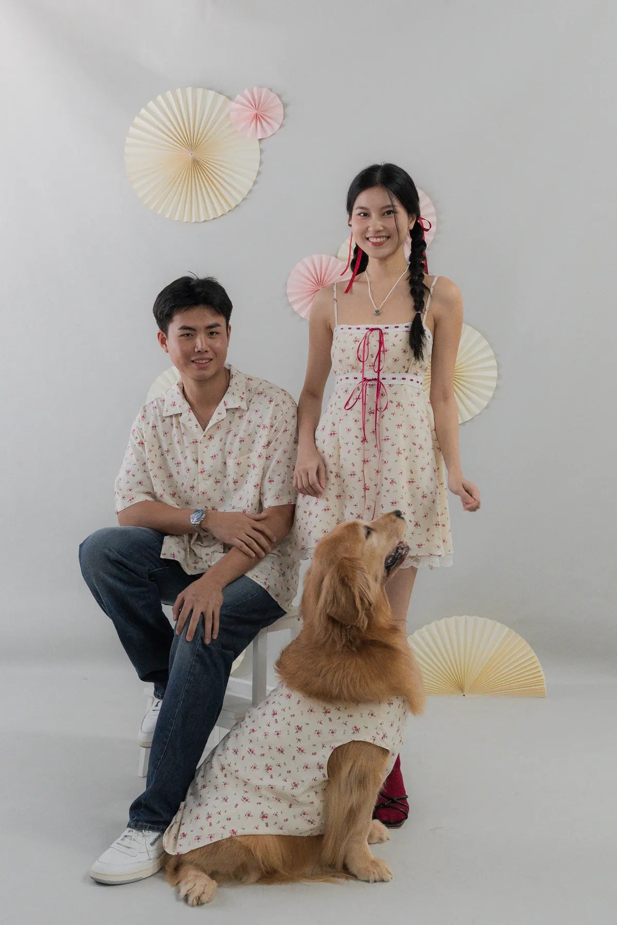 [COL FUKU] Ariana Padded Mini Ribbon Dress