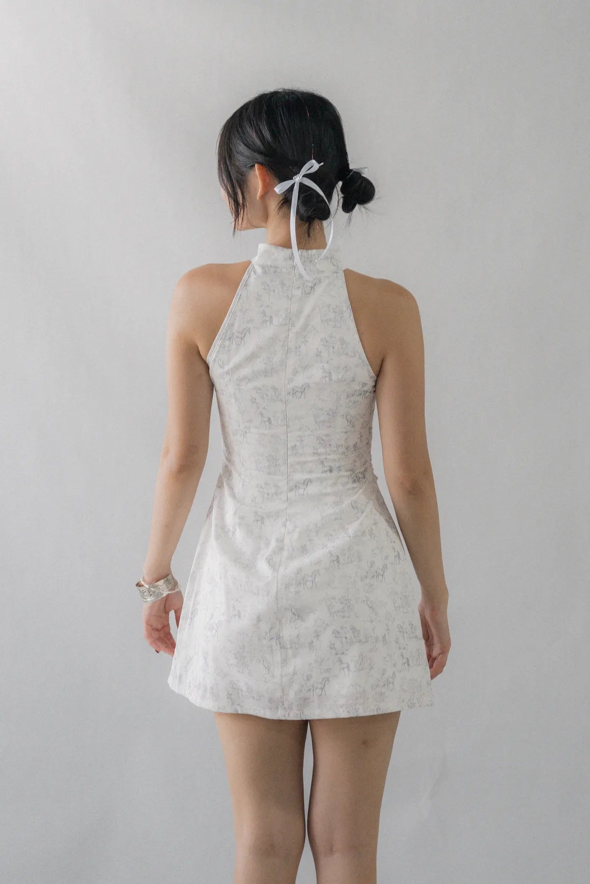 Amara Padded Cheongsam Mini Dress