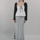 Bradley Plaid Maxi Skirt [CLOUD MESH]