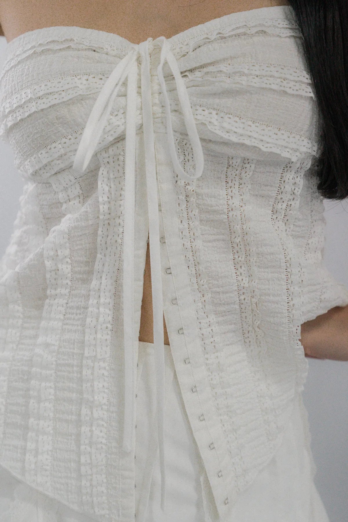 Nelly Ruffled Halter Tie Top