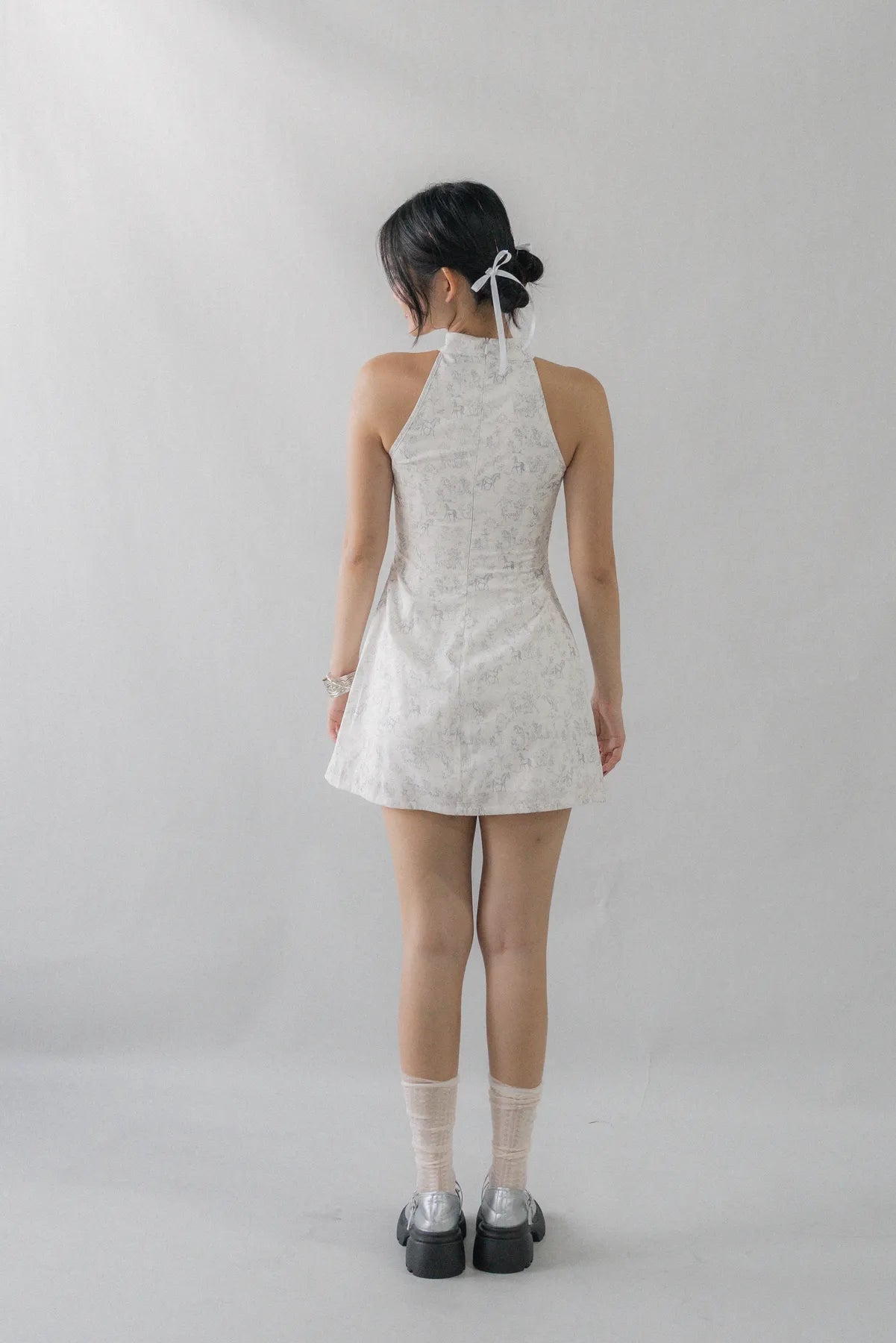 Amara Padded Cheongsam Mini Dress