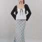 Bradley Plaid Maxi Skirt [CLOUD MESH]