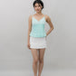 Ines Lace Padded Pintuck Top