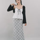 Bradley Plaid Maxi Skirt [CLOUD MESH]